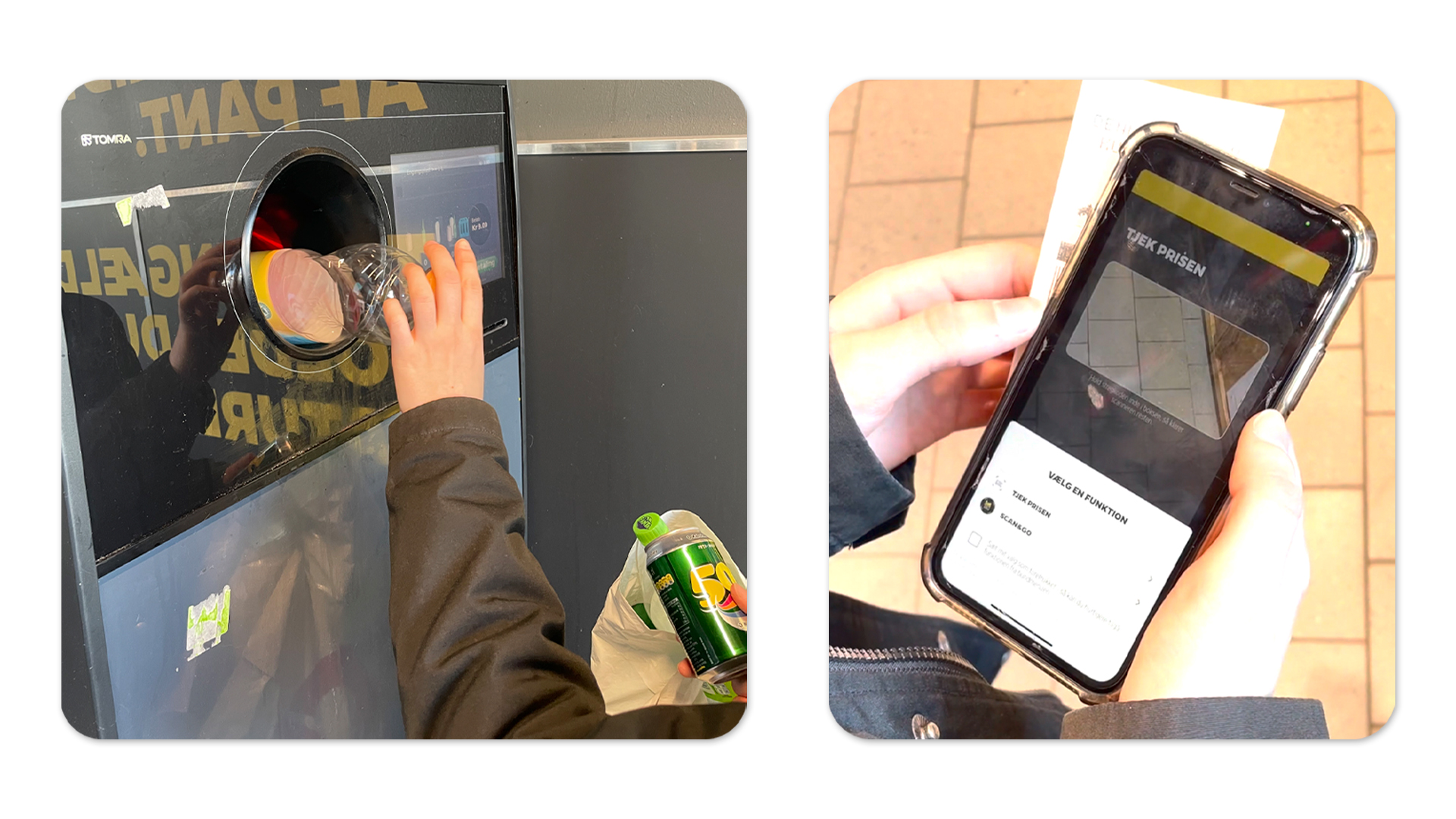 Appen kan også scanne flaskeboner
