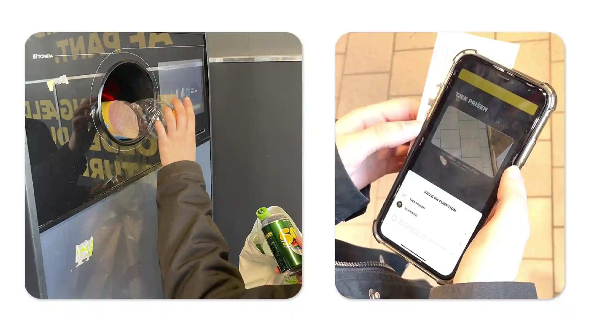 Appen kan også scanne flaskeboner