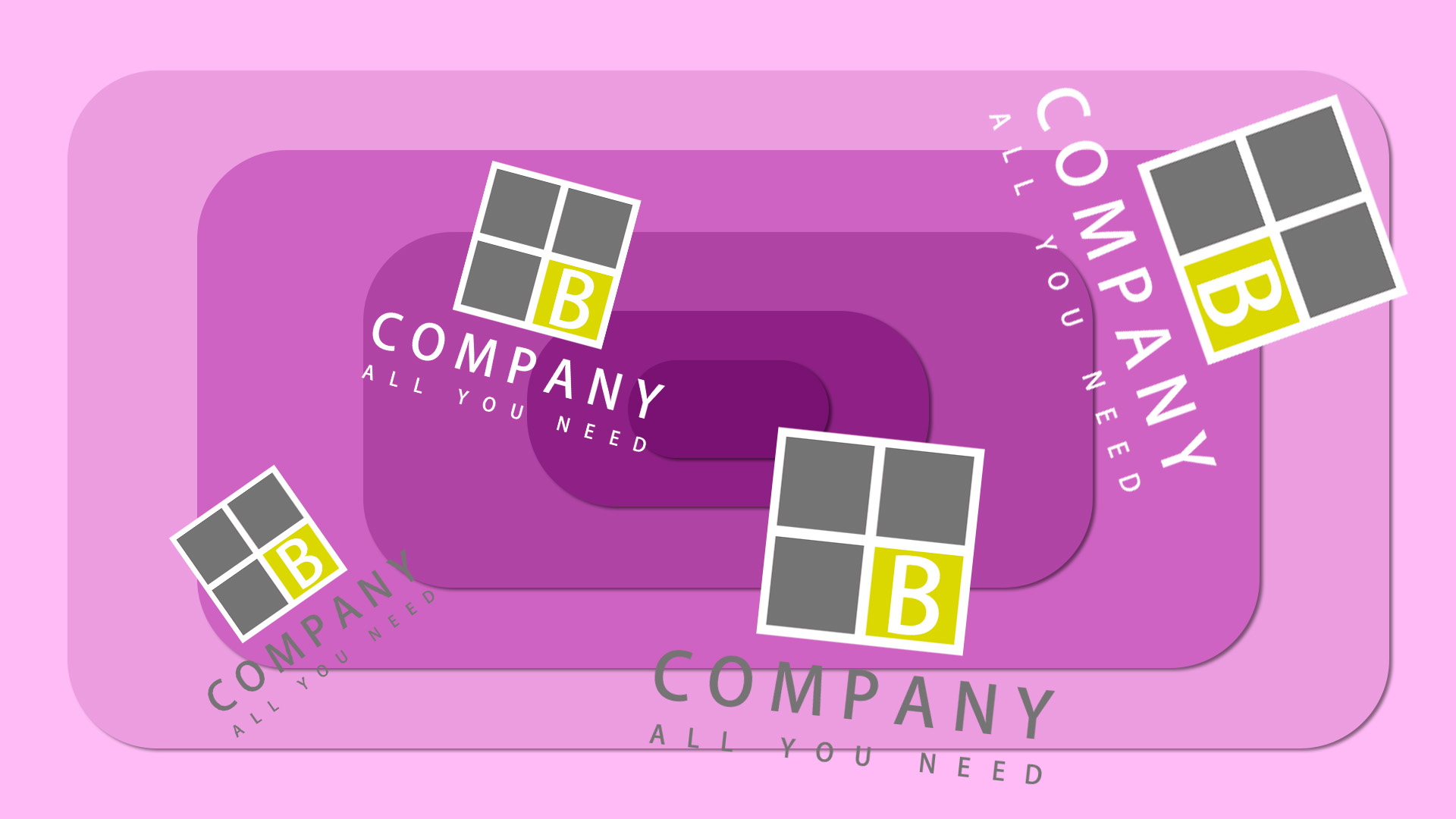 Logoanimationer af B Companys logo