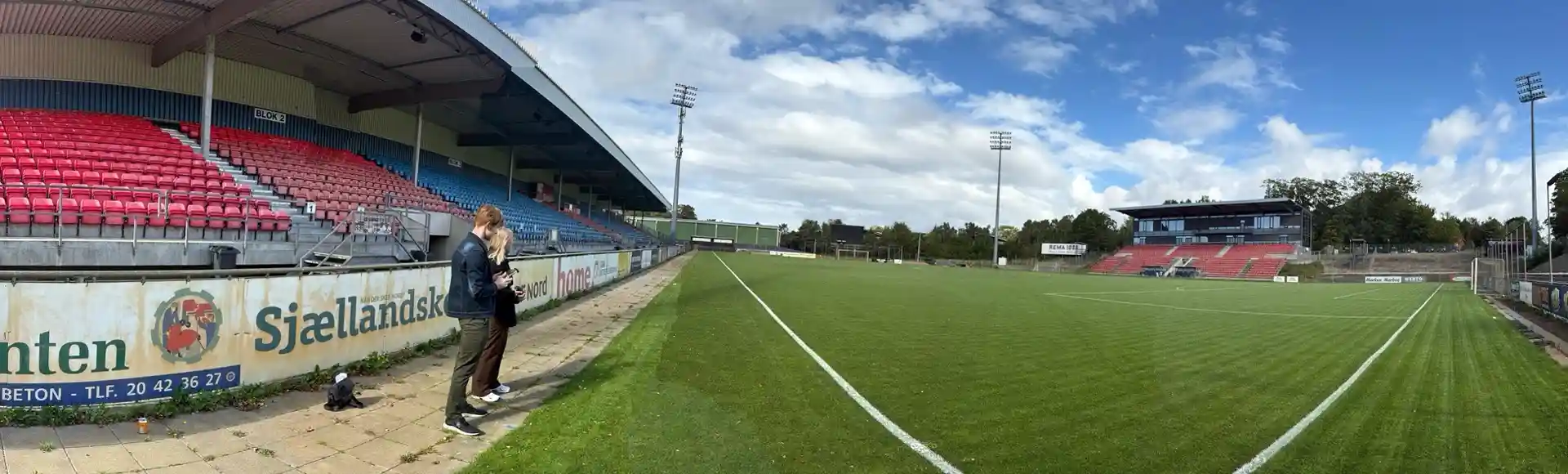Droneflyving på Harboe Arena Slagelse